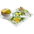 thumbnail image 2 of Placemats Set of 4 Washable,Farmhouse Placemat for Dining Table Decorations, Heat-Proof Table Mats for Kitchen Dinner Banquet Fresh Lemon Spring Summer Watercolor, 2 of 6