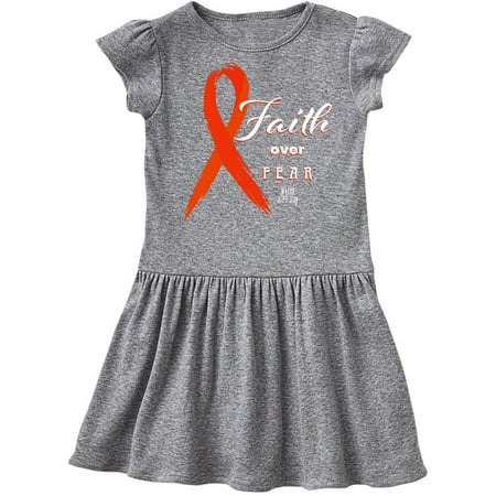 

Inktastic Faith Over Fear World AIDS Day with Red Ribbon Gift Toddler Girl Dress