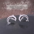 thumbnail image 6 of SilverCloseOut Sterling Silver Small Dolphin Stud Earrings, 6 of 8