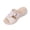 Slipper - Beige, variant on Samdudou Casual Sandals for Women Summer Open Toe Slip On Slides Woven Raffia Strap Texture Metal Buckle Detail Outdoor Walking Shoes Chic Beach Vacation Slippers Ladies