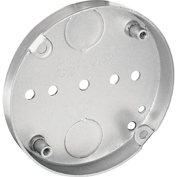 10-pack Hubbell-Raco Round Ceiling Pan for Ceiling Fan - 4-Inch - 10 Pack — Residential Use, Standard Application