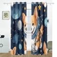 thumbnail image 2 of Dogs Astronauts Space Black Out Curtains 84 Inch Length Curtains for Sliding Glass Doors Bedroom Living Room 2 Pack, 2 of 6