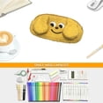 thumbnail image 4 of 1 pieza de divertido y lindo estuche para bolígrafos con forma de cachorro de peluche y expresión divertida, 21,5 x 11 x 2 cm, 4 of 5