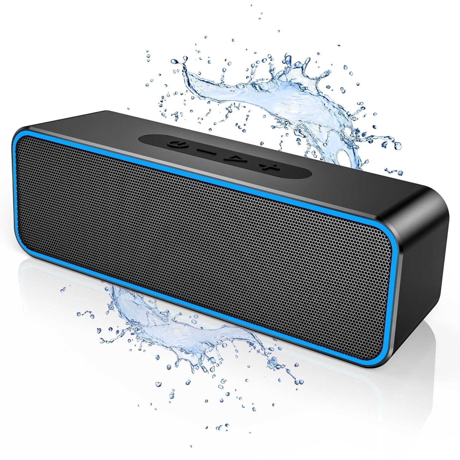Portable Wireless Bluetooth Speaker with 10W Loud Stereo Sound, Bluetooth 5.0, 30-Hour Playtime, and 66 ft Range – Perfect for Home, Party