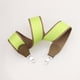 thumbnail image 2 of Correa de hombro de lona verde manzana/étoupe de 2" de ancho y piel de Togo para bolso de marca, accesorios para bolsos de mujer, correas para bolsos, 2 of 5
