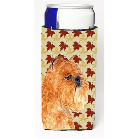 

Brussels Griffon Fall Leaves Portrait Michelob Ultra bottle sleeve for Slim Can