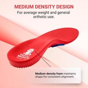 Vasyli Red Full Length Orthotic, Large
