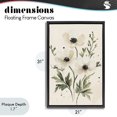 thumbnail image 4 of Stupell Industries Traditional Soft White Anemone Floral Black Floating Frame Canvas Art, 21 x 31, by Petals Prints Design, 4 of 8