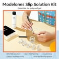 thumbnail image 3 of modelones Slip Solution for Poly Gel, 2.8oz Anti-Stick Gel Liquid for Poly Gel Nails with 120Pcs Flat Dual Nail Forms Nail Tips Clips Kit, 3 of 8