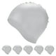 thumbnail image 1 of Uxcell 6-Pack Gorro de Natación de Silicona, Gorro Impermeable Antideslizante Unisex [Plateado], 1 of 1