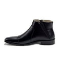 thumbnail image 3 of Jazamé Men's 49904 Leather Lined Double Zip Cap Toe Dress Bootie Ankle Boots, Black, 10.5, 3 of 3