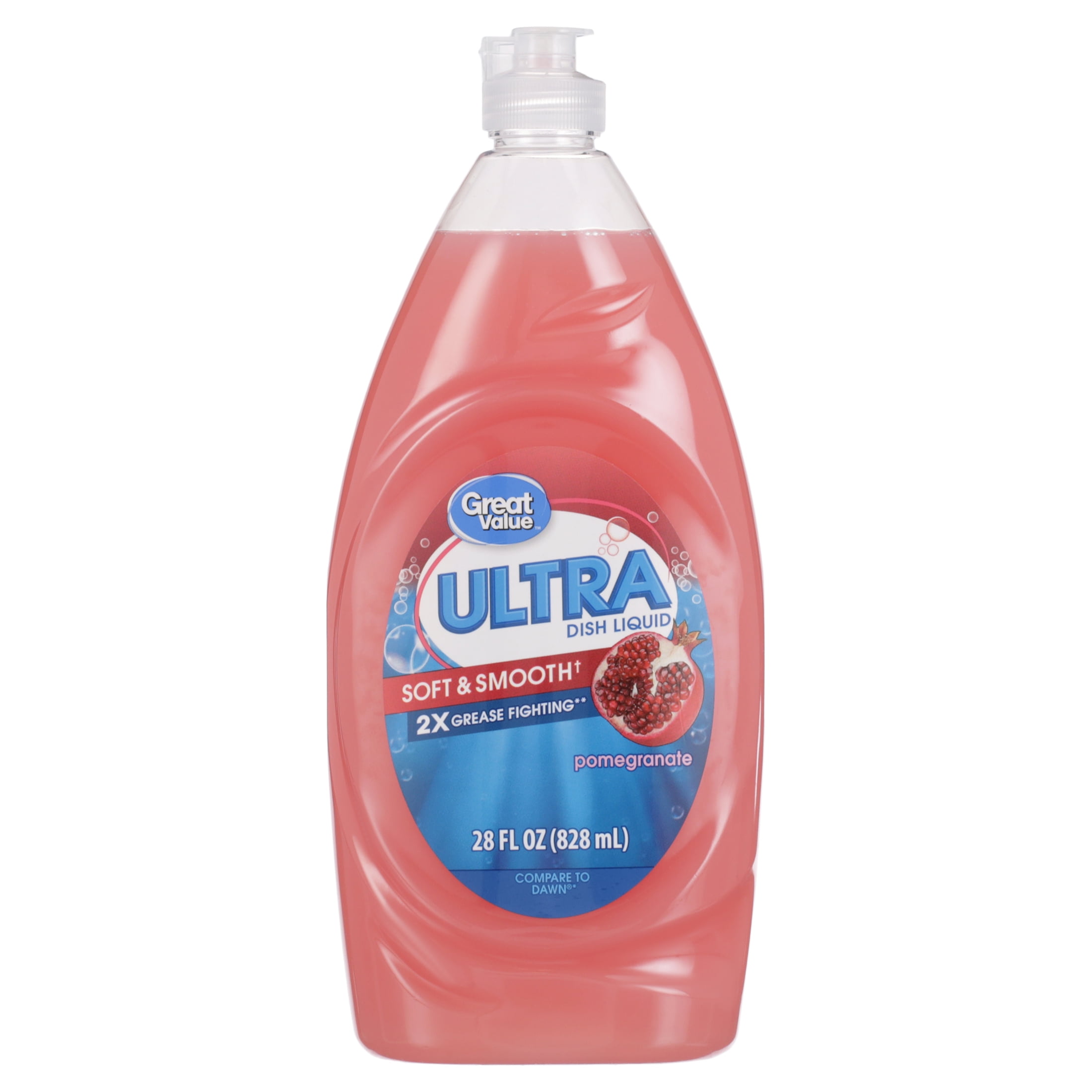 Great Value Liquid Dish Soap, Fruity Scent, 28 Fluid Ounce