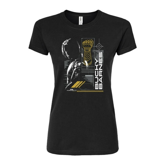 Marvel - Thunderbolts Bucky Barns Digital - Juniors Fitted Graphic T-Shirt