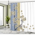 thumbnail image 4 of Ambesonne Japanese Shower Curtain, Sakura Blooms Sprint Print, 69"Wx84"L, Pale Camel, 4 of 4