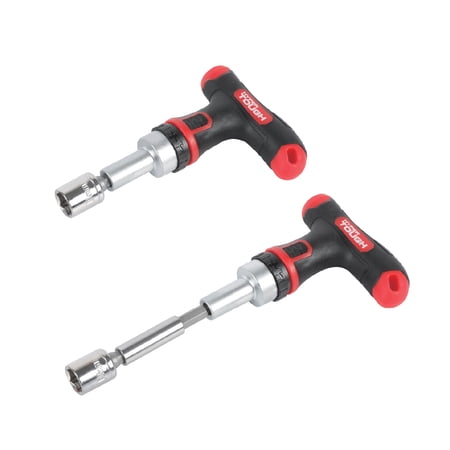 HYPER TOUGH 50-PIECE T-HANDLE DRIVER WITH BITS AND SOCKETS IN CLICK FIT CASE
