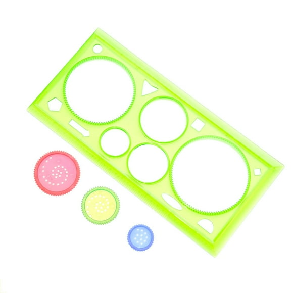 Pisexur Baby Toys Drawing Kit Design Geometric Ruler Learning Drawing Tool Stationery Baby Dolls,Car Toys for 3-5 Years Boys Girls