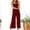 Red, variant on ITSAME Jumpsuits for Womens, Solid Suspender High Waist Trendy Wide Leg Overalls Black L