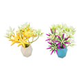 thumbnail image 4 of Plantas acuáticas artificiales, colores brillantes fluorescentes, resina duradera segura, plantas de acuario de silicona para Decoración, 2 uds., 4 of 5