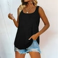 thumbnail image 2 of Sngxgn V Neck Tank Top Women Cami Top Camisole Blouse(Black,XL), 2 of 8