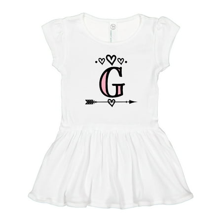 

Inktastic Letter G Monogram Tribal Arrow Gift Toddler Girl Dress