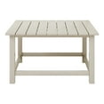 thumbnail image 3 of WestinTrends Malibu Low Outdoor HDPE Square Patio Coffee Table, Sand, 3 of 15