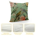 thumbnail image 4 of Creowell Grey Green Throw Pillow Covers Cases Neutral Accent Modern Farmhouse Nautical Pillow Covers with Soft Decorative for Couch Bed Living Room Outdoor Flowers and Birds White, 4 of 5