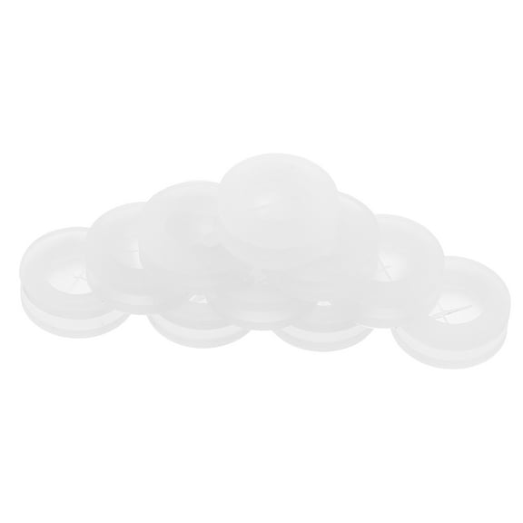 NICEXMAS 10Pcs Silicone Grommets Straw Hole Plugs for Jar Lid Protection