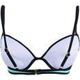 thumbnail image 3 of California Waves TONAL BLUE Crochet-Trim Push-Up Bikini Swim Top, US X-Small, 3 of 3