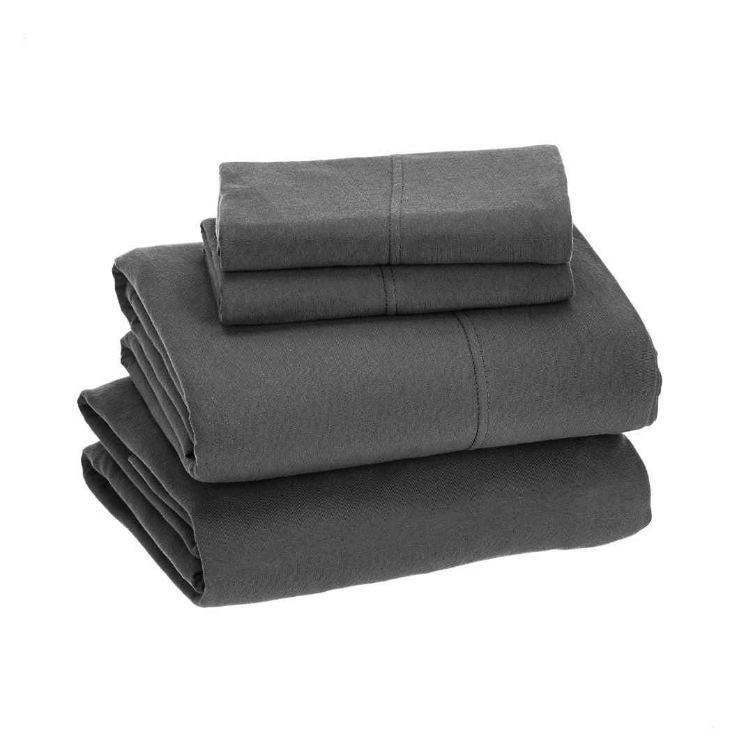 EnvioHome Quality Knit 100 Plain Cotton Jersey Bed Sheet Set Deep