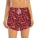 thumbnail image 2 of Balery Festive Reindeer Pantalones cortos deportivos para mujer con forro y dos bolsillos, elásticos, para entrenamiento, gimnasio, yoga-Large, 2 of 7
