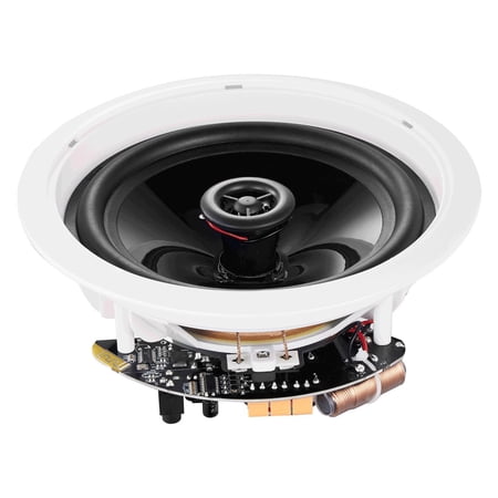 4 Units 6.5" 150W Bluetooth In-Ceiling/In-Wall Speakers Kit, 8 Ohm 89dB Sensitivity, Flush Mount Home Stereo System for Multi-Room & Covered Porches