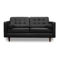 thumbnail image 1 of Love Seat de Piel Genuina ConfortoPiel  Noruega Negro, 1 of 4