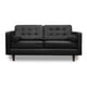 thumbnail image 4 of Sala de Piel Genuina Sofá y Love Seat ConfortoPiel  Noruega Negro, 4 of 5