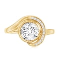 thumbnail image 4 of Lab Created 1 Carat Diamond Engagement Ring - EF-VS Quality - Ideal For Gift, 14K Yellow Gold, US 5.50, 4 of 8