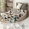 thumbnail image 3 of Butterfly Blanket for Mens Womens, Ultra Soft Butterfly Throw Blanket for Butterfly Lovers, Lightweight Cozy Adults Butterfly Gifts Blanket for Christmas Bed Couch Sofa 60x80in, 3 of 6