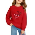 thumbnail image 3 of MeetoTime Chandail en Molleton Imprimé pour Enfants Saint-Valentin Décontracté à Manches Longues Col Rond pour Garçons Filles 2-10 Ans Vêtements pour Enfants, 3 of 3