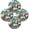 thumbnail image 2 of Farm Animals Round Placemats Washable Placemats Non-Slip Heat-Resistant Table Place Mats for Dining Kitchen Holiday Party Table 15.4"-4PCS Home Decor, 2 of 7