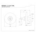 thumbnail image 2 of Kingston Brass KB3001AL Volume Control, Polished Chrome, 2 of 2