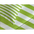thumbnail image 4 of Ambesonne Lime Green Quilted Bedspread Set 3 Pcs, Watercolor Lines, King Size, White Lime Green, 4 of 5