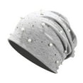 thumbnail image 2 of Helii Women's Pearl Scarf Baseball Cap Stretch Soft Wrap Fashion Headgear Hat Sun Hat Cowboy Hat Trucker Hat, 2 of 2