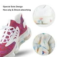thumbnail image 7 of Paisley Print Radish Red Paisley Colors Walking Shoes for Men Woman Lightweight Tennis Fashion Elastic Sports Shoes Cushion Basketball Shoes, 7 of 7