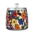 thumbnail image 7 of Yayeee Ashtray with Lid for Cigarette Smokeless Stainless Steel Home Ash Holder, Large Colorful Flowers Pattern, 7 of 7