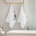 thumbnail image 4 of Valentines Day Dog 2 PCS Hand Towels for Bathroom, Cute Dachshund Kitchen Towel Ultra Soft and Absorbent Decorative Fingertip Face Bath Towels for Spa & Hotel, 28.3"x 14.4", 4 of 5