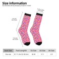 thumbnail image 2 of Honeii Colorful Donuts 1 Print Adult Socks,Crew Socks,Casual Calf Socks,Daily Wear Socks for Men & Women, Perfect for Sports, Casual and Everyday Use, 2 of 6