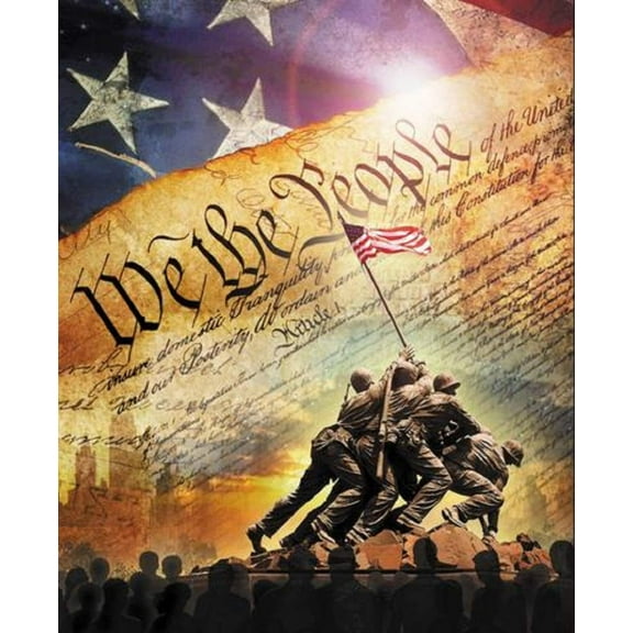 36" X 44" Panel Constitution We the People Cotton Fabric Panel D306.70
