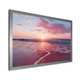 thumbnail image 2 of Designart "Cotton Candy Skies at Beach Sunset II" Coastal Framed Wall Art Decor - Coastal Blue Coastal Sunset Living Room Framed Canvas Art, 2 of 6