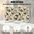 thumbnail image 7 of ZIATUBLES Raven Bat Skull Rose Print Ironing Blanket, Portable Lightweight Travel Ironing Board for Clothes, Heat Resistant Foldable Ironing Mat Pad Fits Small Space Halloween Deocr, 31.5" x 19.6", 7 of 7