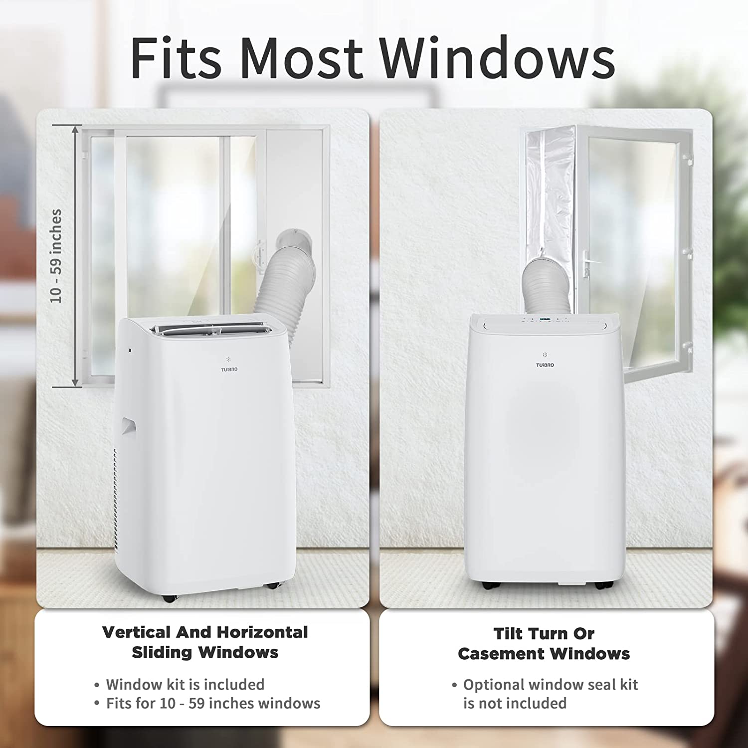 Buy TURBRO Greenland 12,000 BTU Portable Air Conditioner, Dehumidifier