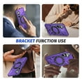 thumbnail image 6 of Allytech Samsung Galaxy S23 Plus Hybrid Durable Protective Case with 360 Degree Rotatable Ring Stand Holder, Fit Magnetic Car Mount Wireless Charging, Hard PC Back Cover Shockproof Case, Purple, 6 of 8