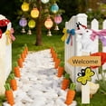 thumbnail image 4 of Amzcrzy Wooden Welcome Cards Insertion Easter Decoration Resin Rabbits Wooden Welcome Plaques Home Garden Pottery Decoration Home Decor Home Decor Room Decor, 4 of 6